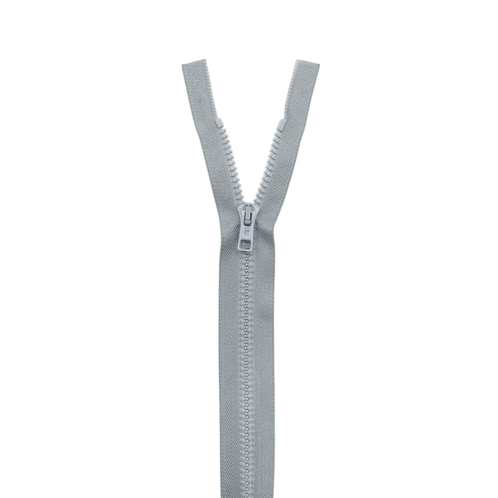 Молния трактор Arta Т6 (6 мм) 1 зам., разъем., 55 см, цв. 074 серый, уп.5 шт