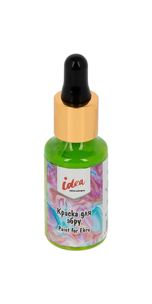 Краска для эбру 30 мл, 06 Cалатовый (Light green), Vista-Artista VAEC-30