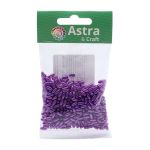 Бусины пластик (жемчуг) 3х6 мм, 15 г, Astra&Craft (темно-фиолетовый), 4AR293/294
