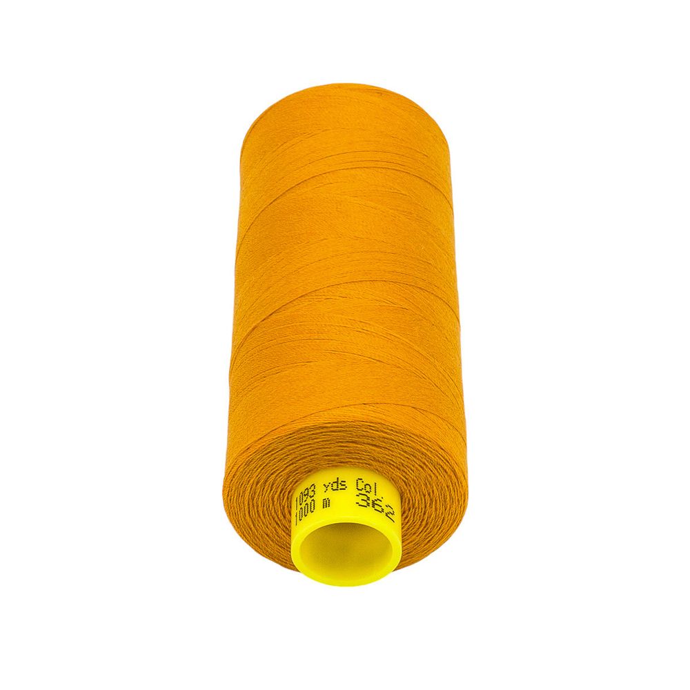 Нитка особо тонкая Gutermann Mara №150 (150/2), 1000 м, 713953, цв. 362 янтарный, 1 катушка