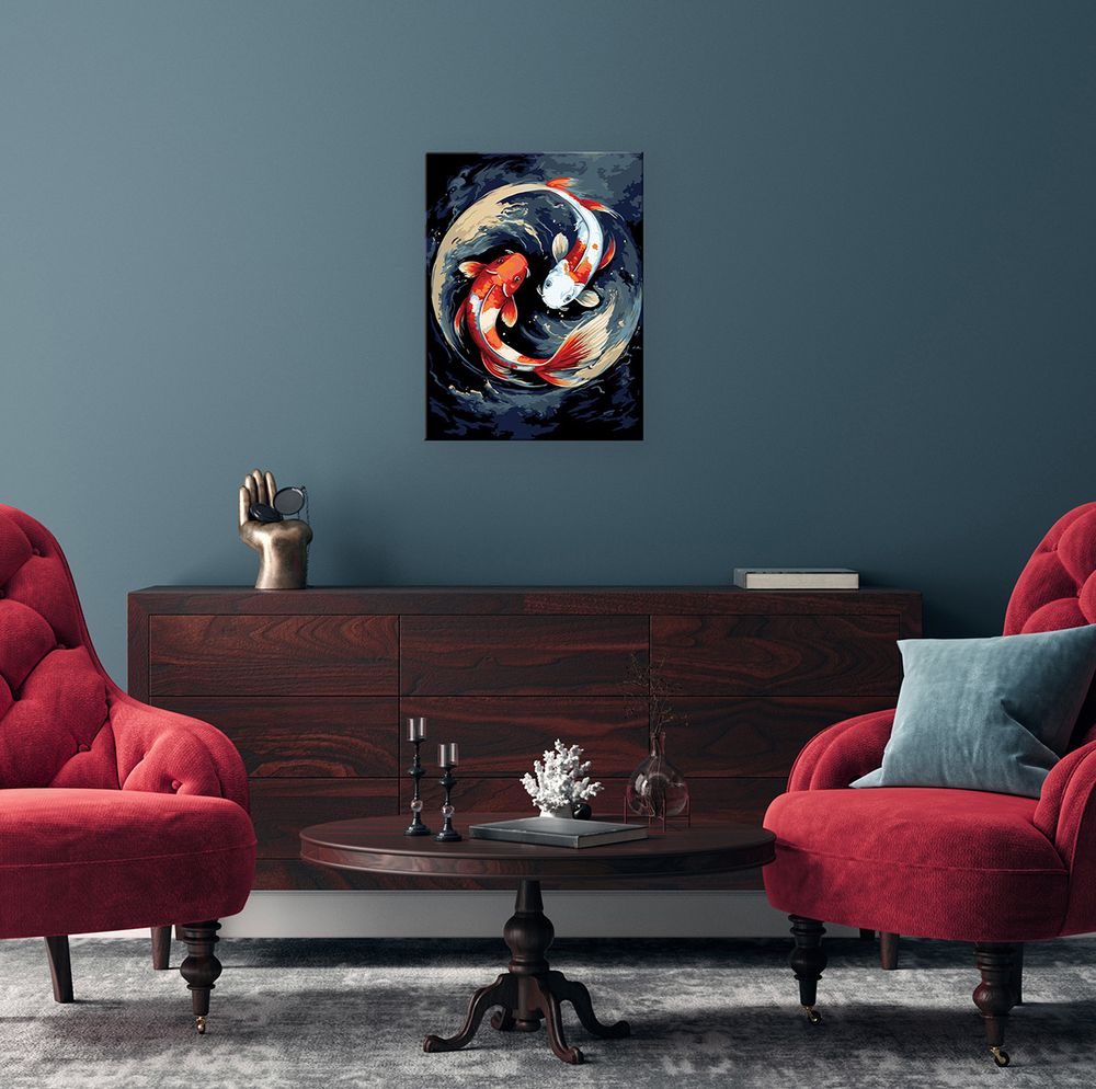 Картина по номерам Фрея PNB/PM-293, Японские карпы, 40х30 см