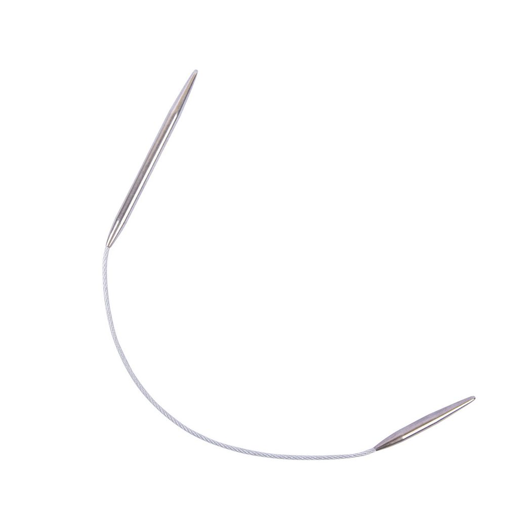 Спицы круговые металл ⌀4.0 мм, 25 см, 1 шт, с металлической леской, Gamma MNF