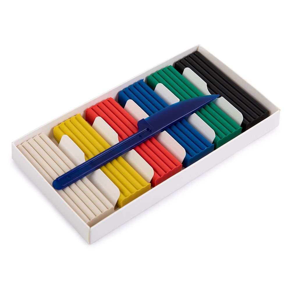 Пластилин классический 120 г, 6 цв, Лео LNMC-0106