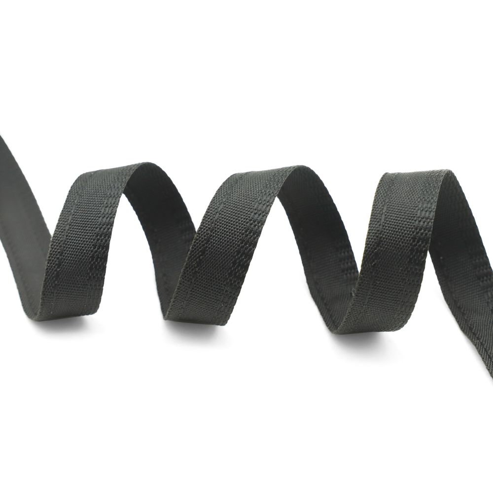 Лента (тесьма) брючная 15 мм / 50 метров, С3281 (черный)