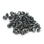 Хольнитены джинсовые ⌀8 мм, h=10 мм, чер.никель мет. пика, 50 шт