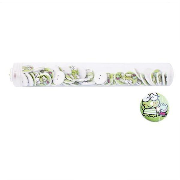 Пуговицы деревянные Мультяшные персонажи 18мм 50 шт, Лягушки