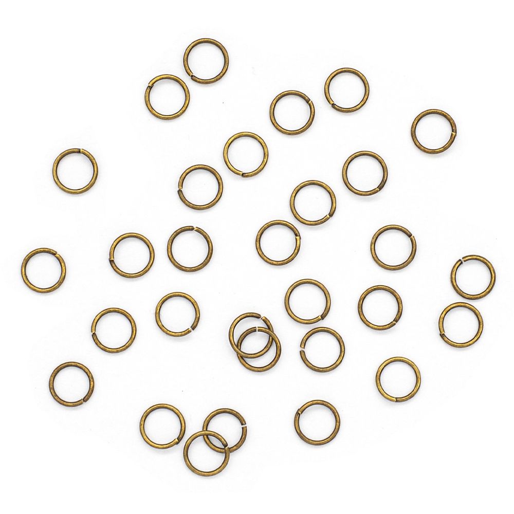 Кольцо соединительное, 0,8х7 мм, 30 шт/уп, латунь