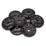 Кнопка пришивная металл ⌀35.0 мм, цв.черный пласт, 4 шт, BIG