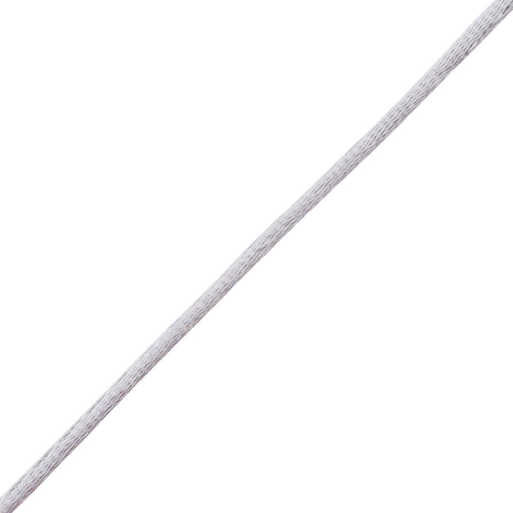 Шнур атласный корсетный ⌀1.0 мм / 45.7 метра, 78 серый