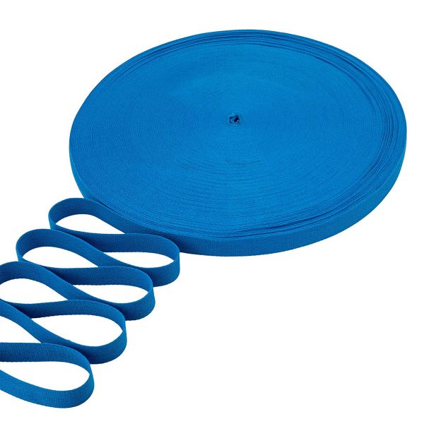 Стропа (ременная лента) 26 мм / 100 метров, [17.55 г/пог.м], матовая, имитация хлопка, 43 синий, 3Al357