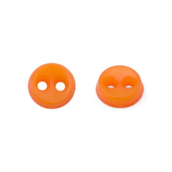 Пуговицы 2 прокола Мини 4 мм, уп.40 шт. ±2 шт., пластик, цв. Оранжевый