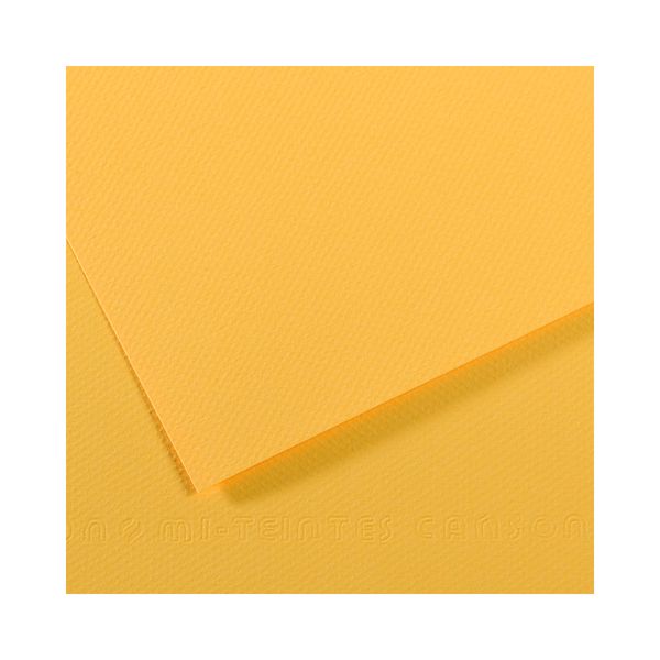 Бумага для пастели 160 г/м², 75х110 см, 25 листов, №400 канареечный, Canson Mi-Teintes C200321117