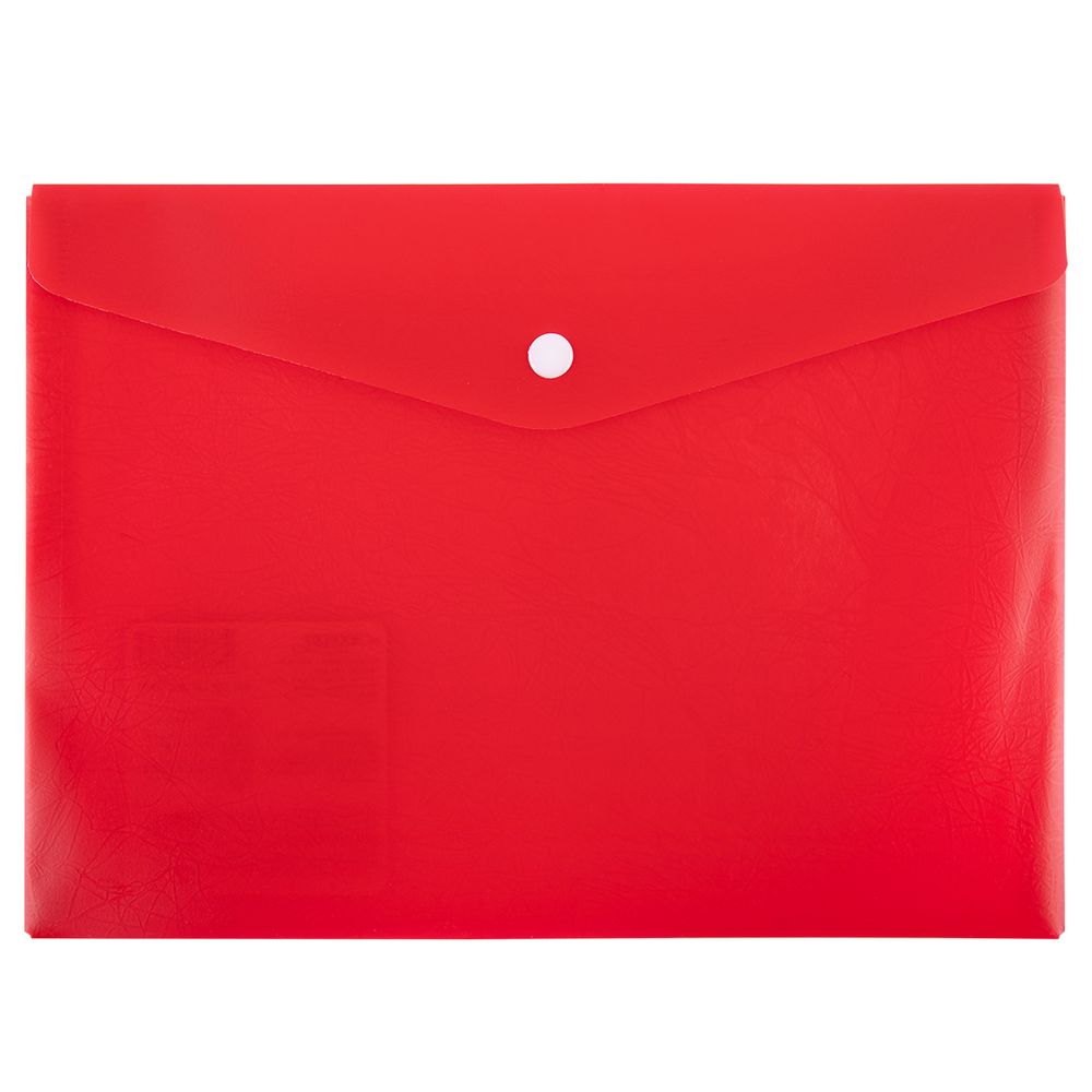 Папка-конверт с кнопкой A5 180 мкм, 10 шт, красный new ЕС21113004, Expert Complete