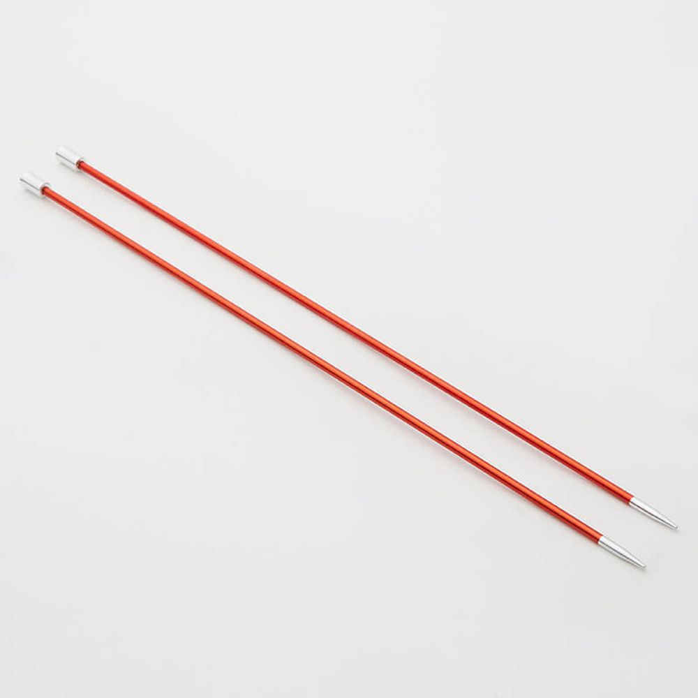 Спицы прямые Knit Pro Zing 2,5 мм / 30 см, алюминий, 2 шт, 47263
