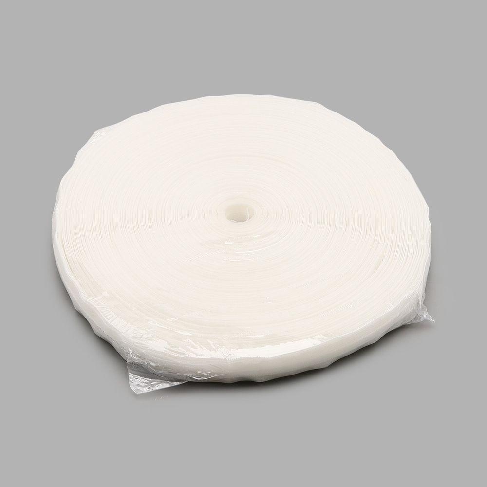 Лента (тесьма) шторная для римских штор (1 ряд петель) 22 мм / 100 метров, прозрачный ТУ, C13M