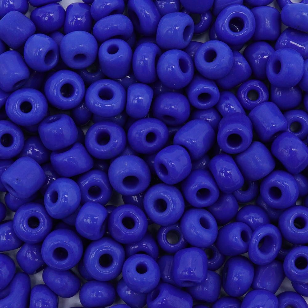 Бисер Astra&Craft 6/0 (4.1 мм), 150 г (10х15 г), цв. 48 синий/непрозрачны