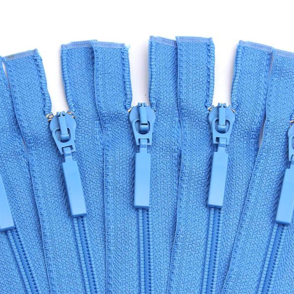 Молния спираль (витая) Arta Т5 (5 мм) 1 зам., разъем., 80 см, цв. 260 голубой, уп.5 шт