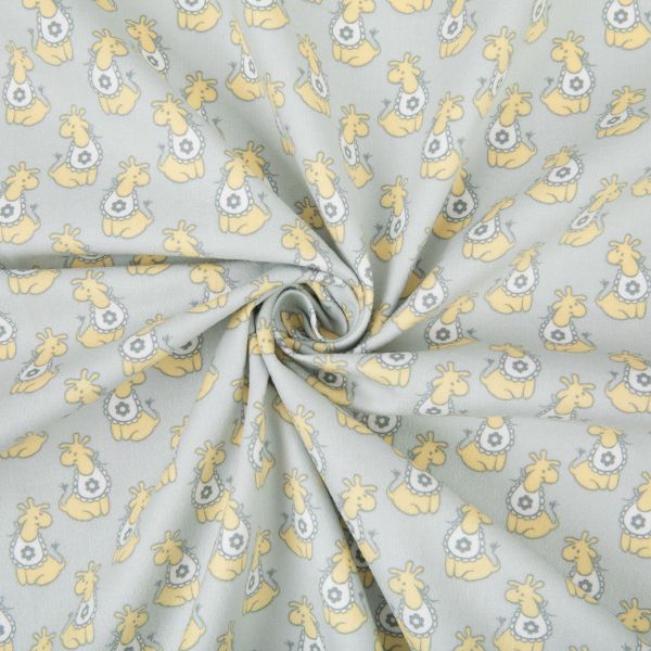 Ткань для пэчворка Peppy Молочные сны фланель, отрез 100х110 см, 175 г/м², МС-03 серый, Peppy