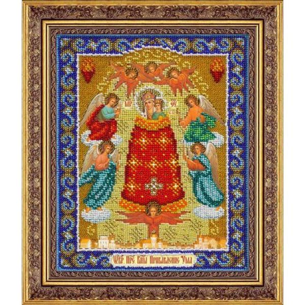 Набор для вышивания бисером Паутинка, Пресвятая Богородица Прибавление ума, 20х25 см
