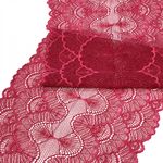 Кружево бельевое эластичное 195 мм / 3 м, 8034 цв.S261 лесная ягода, Kruzhevo