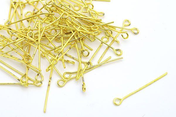 Штифт с петлей 26 мм, золото, 500 г
