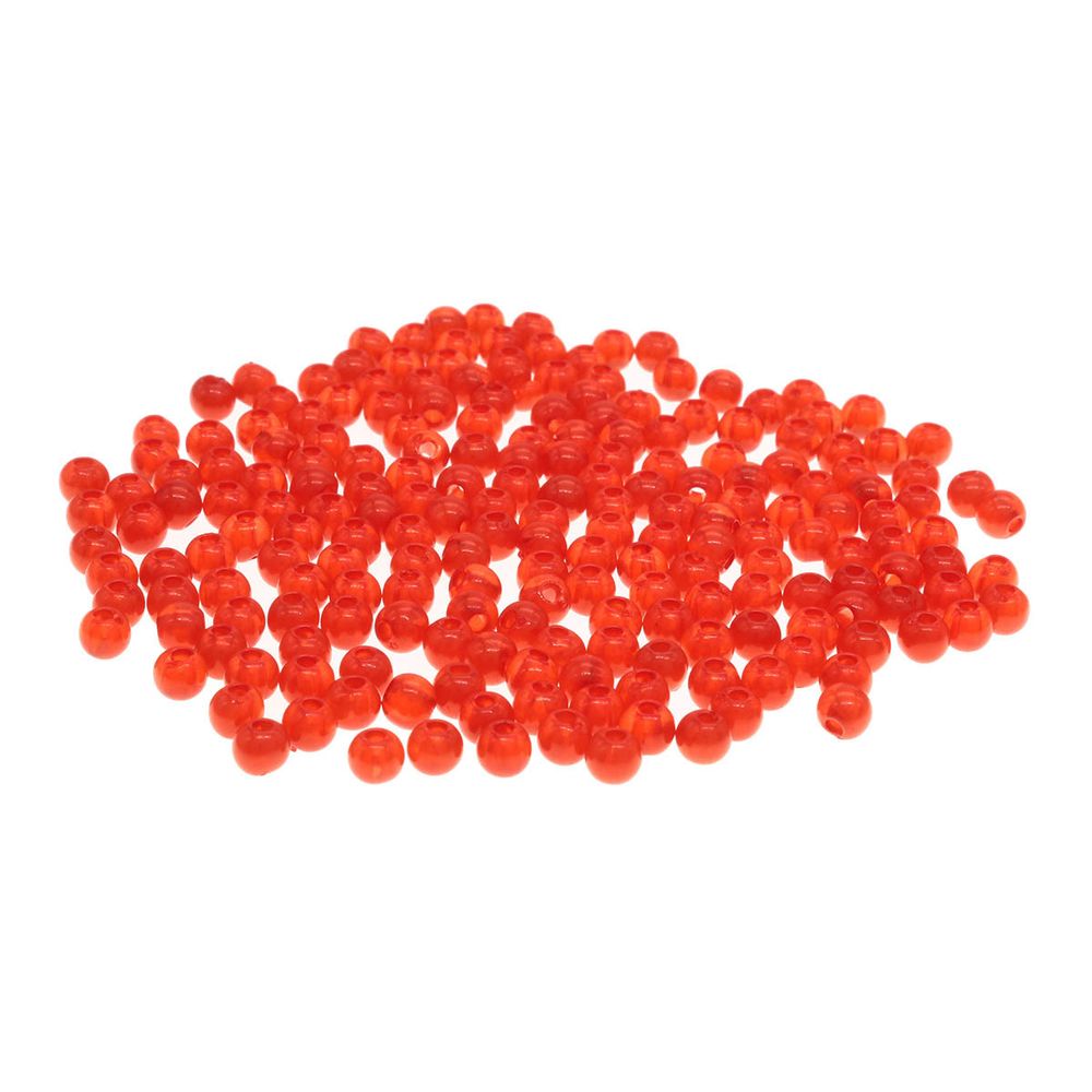 Бусины пластик ⌀4 мм, полупрозрачные, 20 г, 600±20шт, Astra&amp;Craft, AD049 красный