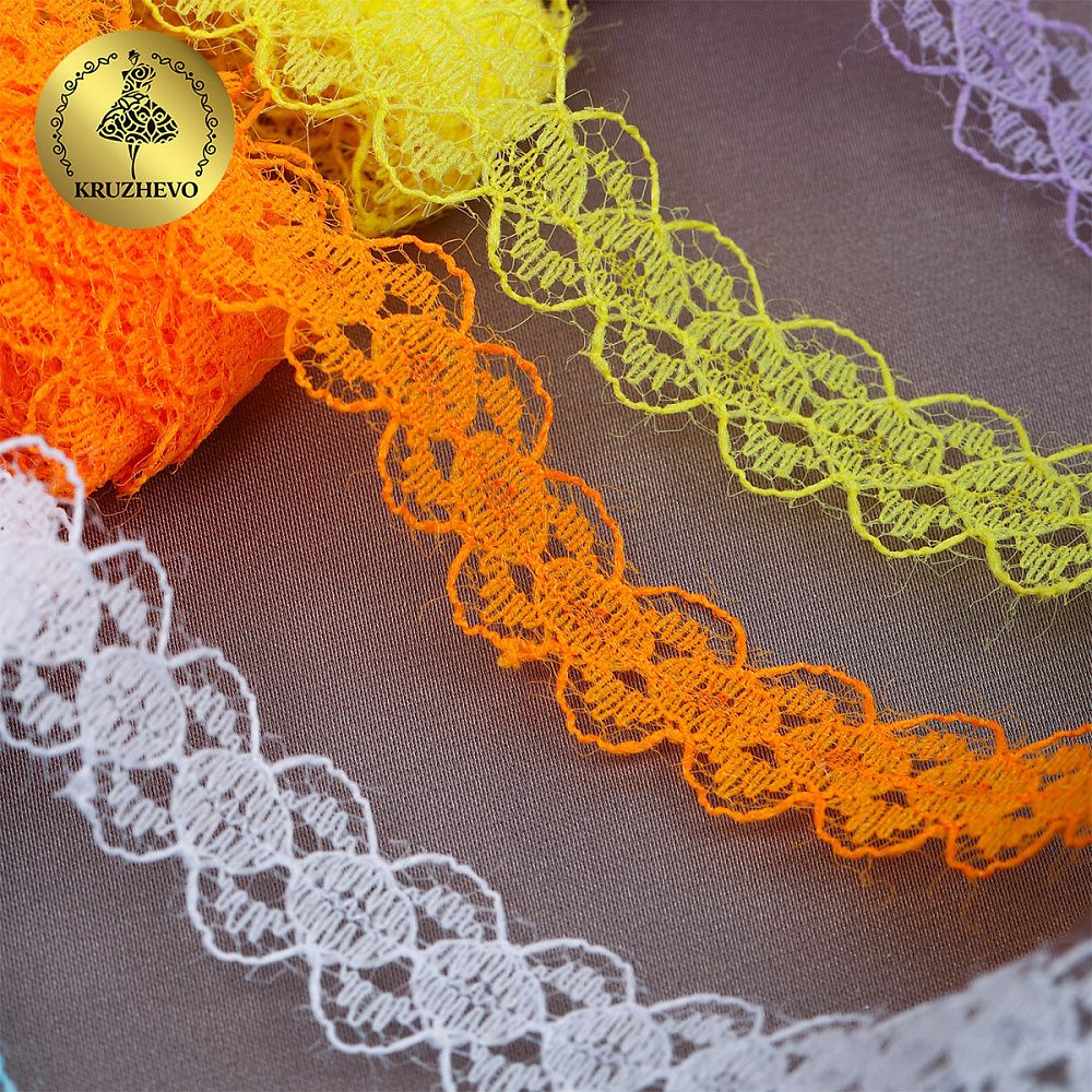 Набор кружева для рукоделия 15 мм (6 шт по 2 метра) №5