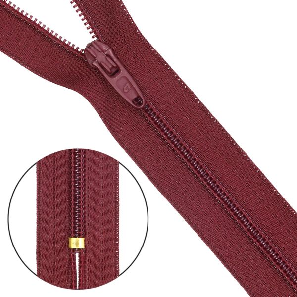 Молния спираль (витая) брючная Arta Т4 (4 мм) 1 зам., н/раз., 20 см, цв. 021 бордовый, уп.10 шт