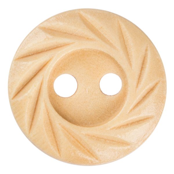 Пуговицы 2 прокола 20 мм, 24 шт, дерево, №277 бежевый, Blitz DRN 0111