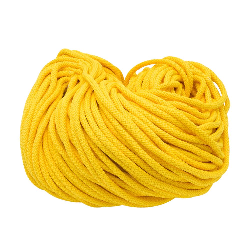 Шнур отделочный ⌀7.0 мм / 100м (хлопок 21%, полиэстер 79%) (желтый), Р5286