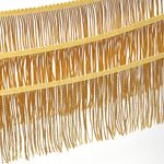 Бахрома отделочная широкая 150.0 мм / 4.5 метра, цв.золото