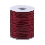 Шнур атласный корсетный ⌀2.0 мм / 45.7 метров, 34 бордо