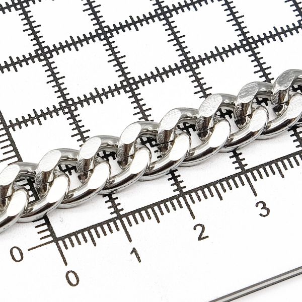 Цепь алюминиевая 11,6х8,7 мм, 10 м, никель