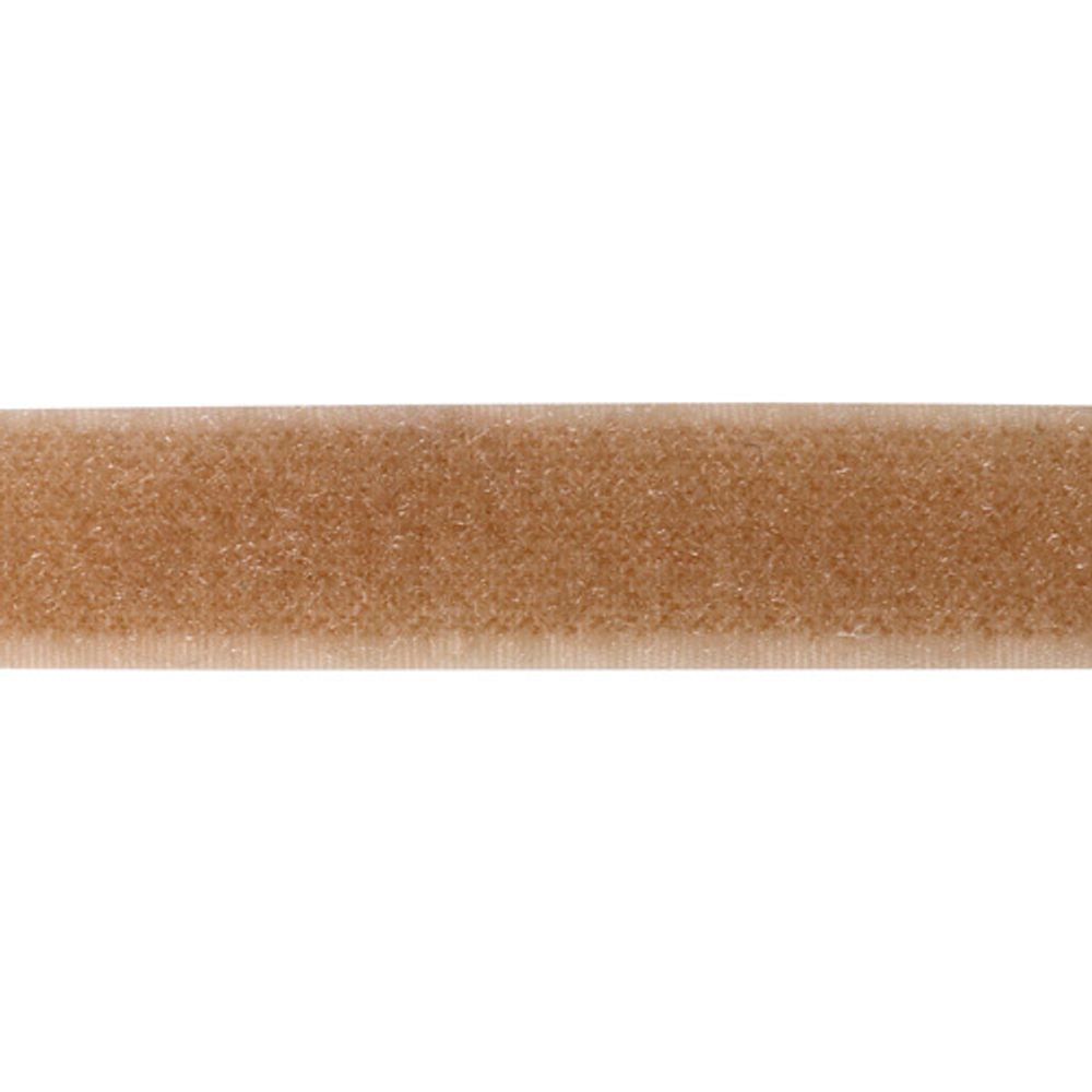 Лента контактная липучка (велкро) пришивная 20 мм / 25 метров, 32 св.коричневый, /петля/, кач.&quot;A&quot;