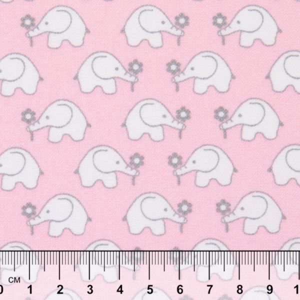 Ткань для пэчворка Peppy Молочные сны фланель, отрез 100х110 см, 175 г/м², МС-23 розовый, Peppy