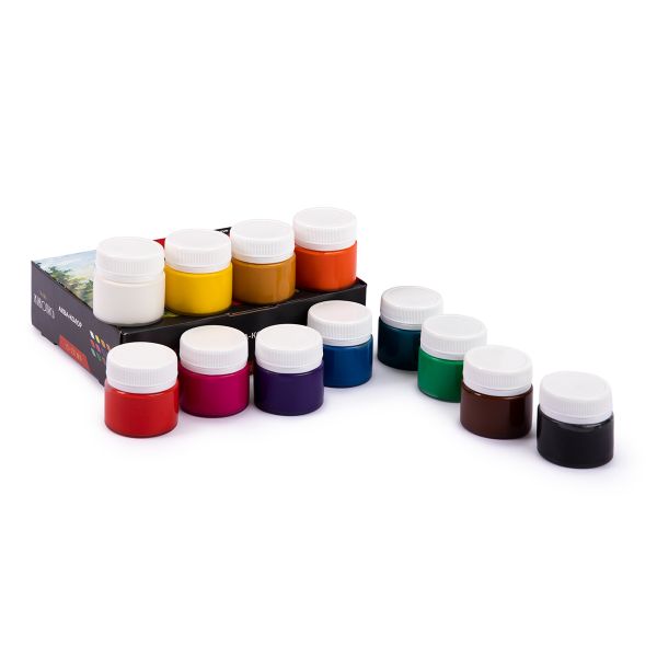 Краска гуашь 12 цв. 20 мл, Аква-колор JIV-G12