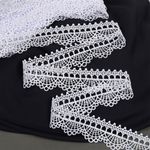 Кружево на сетке 70 мм / 8.7 метра, TR.2113, цв.черный, Kruzhevo