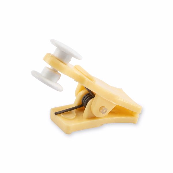 Зажим для штор с роликом 35х11 мм, 100 шт, св.бежевый, Gamma