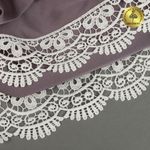 Кружево гипюр (плетёное) 60 мм, TBY.0740, F102 молочный, 13.71м, Kruzhevo