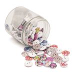 Украшения декоративные пуговицы деревянные Орнаменты №3, 15 мм, 100 шт