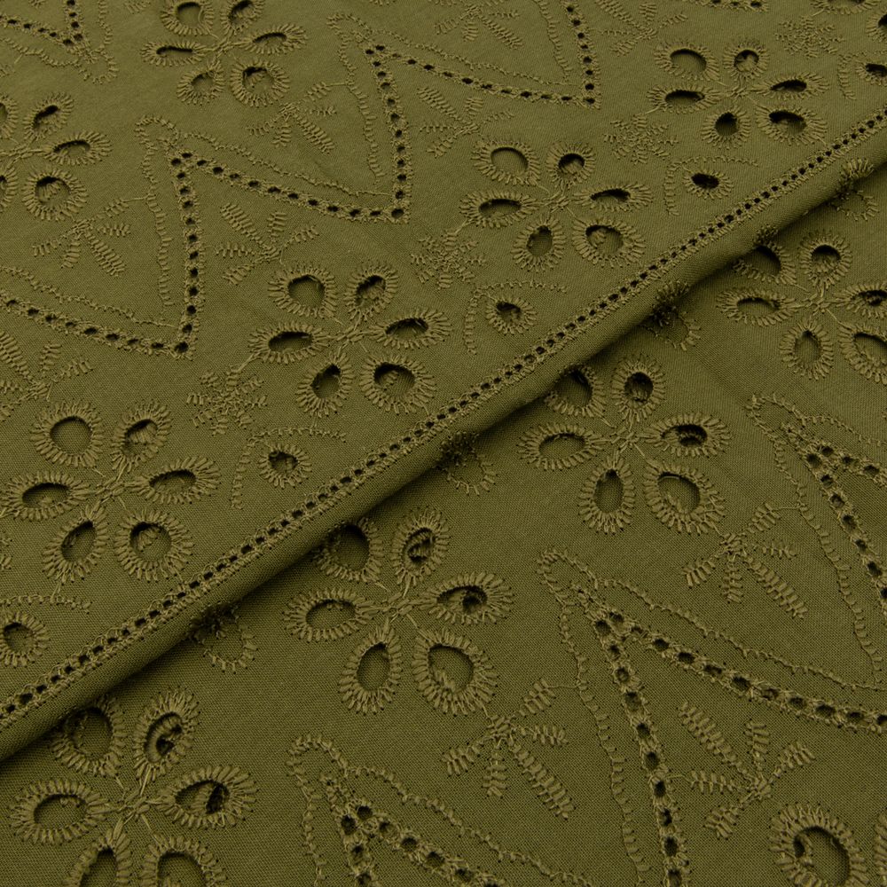 Ткань шитьё (прошва) 285 г/м², 150х135 см, 18-0430 хаки, Gamma YFAS-2309