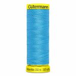 Нитки для трикотажа Gutermann Maraflex, 150м, 5396 неоновый голубой, 5 катушек