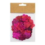 Декоративные элементы из коры дерева "Цветочек", 3см, 30 шт/уп, розовый