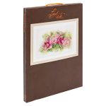 Набор для вышивания нитками Lanarte, Букет пионов 41х26см