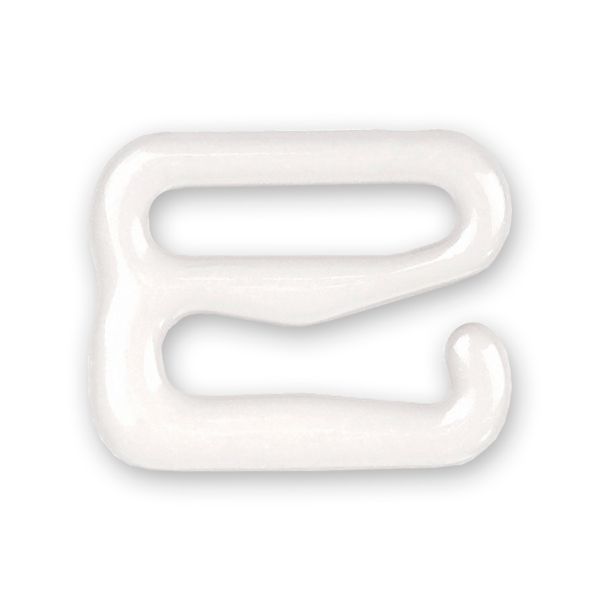 Крючки для бюстгальтера металл 8.0 мм, 50 шт, белый, Blitz HPK-8