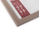 Рамка для картины (фото) пластик с оргстеклом 30х40 см, капучино, Gamma ПРК-20