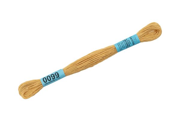 Мулине Gamma 100% хлопок, цв.0099 св.желтый, 24 мотка по 8 метров