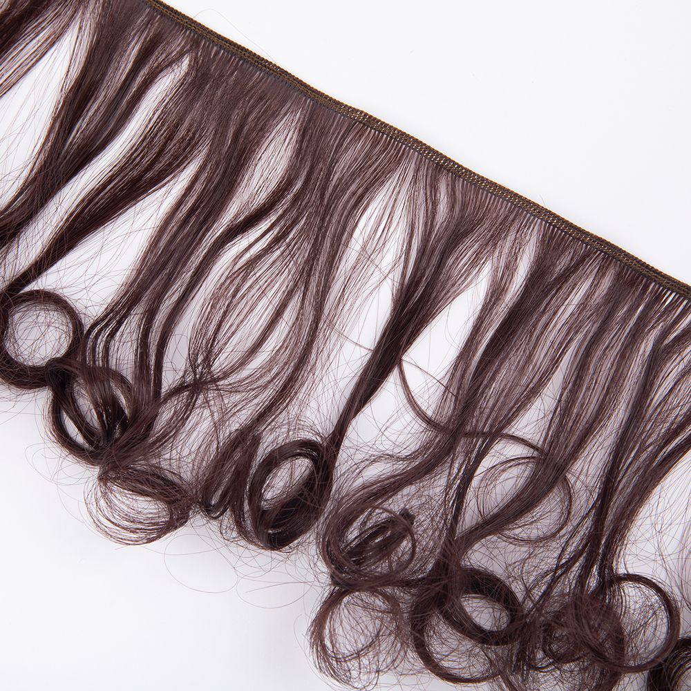 Трессы для кукол 15 см, 100 см, 25 г, 14 т.каштановый, HobbyBe HAR-10