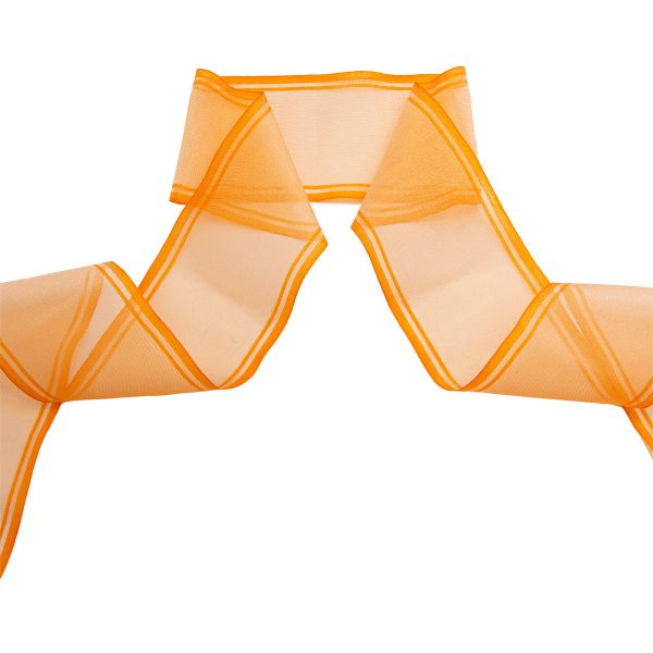 Лента для бантов (капрон) _8 см, 25 м (оранжевый) С3501