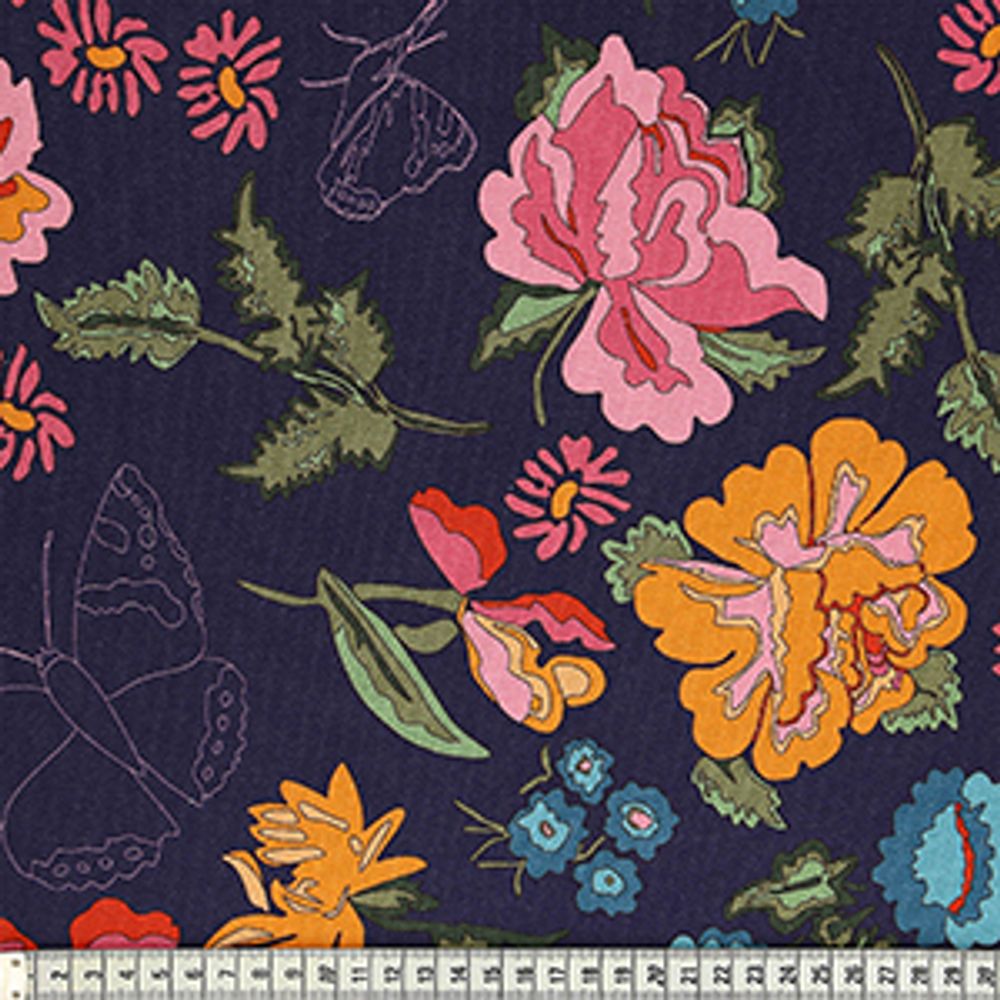 Ткань для пэчворка MEZfabrics (трикотажное полотно), Nordic Garden Dream, ширина 148-150см MEZ, J131939 (03001) /TOS/